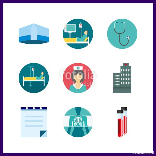 500x500 Physician Icon Vector Illustration Physician Set Doctor Hat