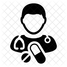 256x256 Physician Icon Of Glyph Style