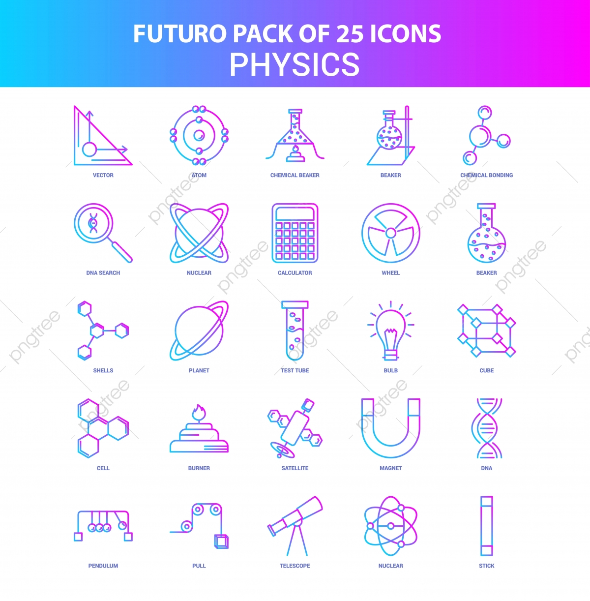 1200x1222 Blue And Pink Futuro Physics Icon Pack, Atom, Biology, Book Png