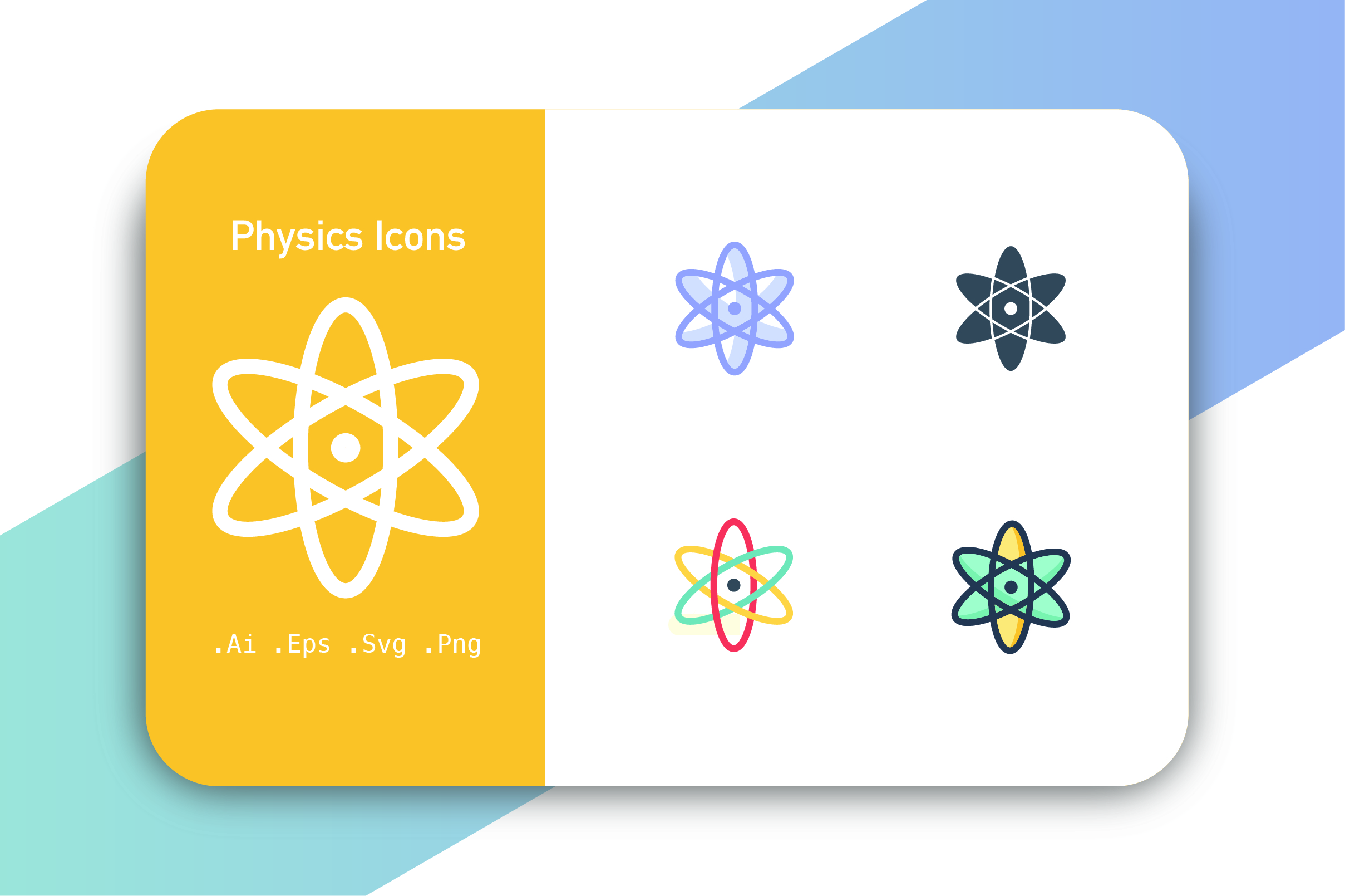 2417x1609 Physics Icon Vector Graphic