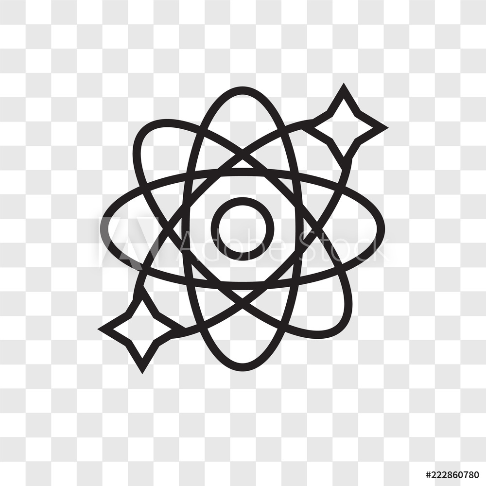 1000x1000 Fotografie, Obraz Physics Vector Icon Isolated On Transparent