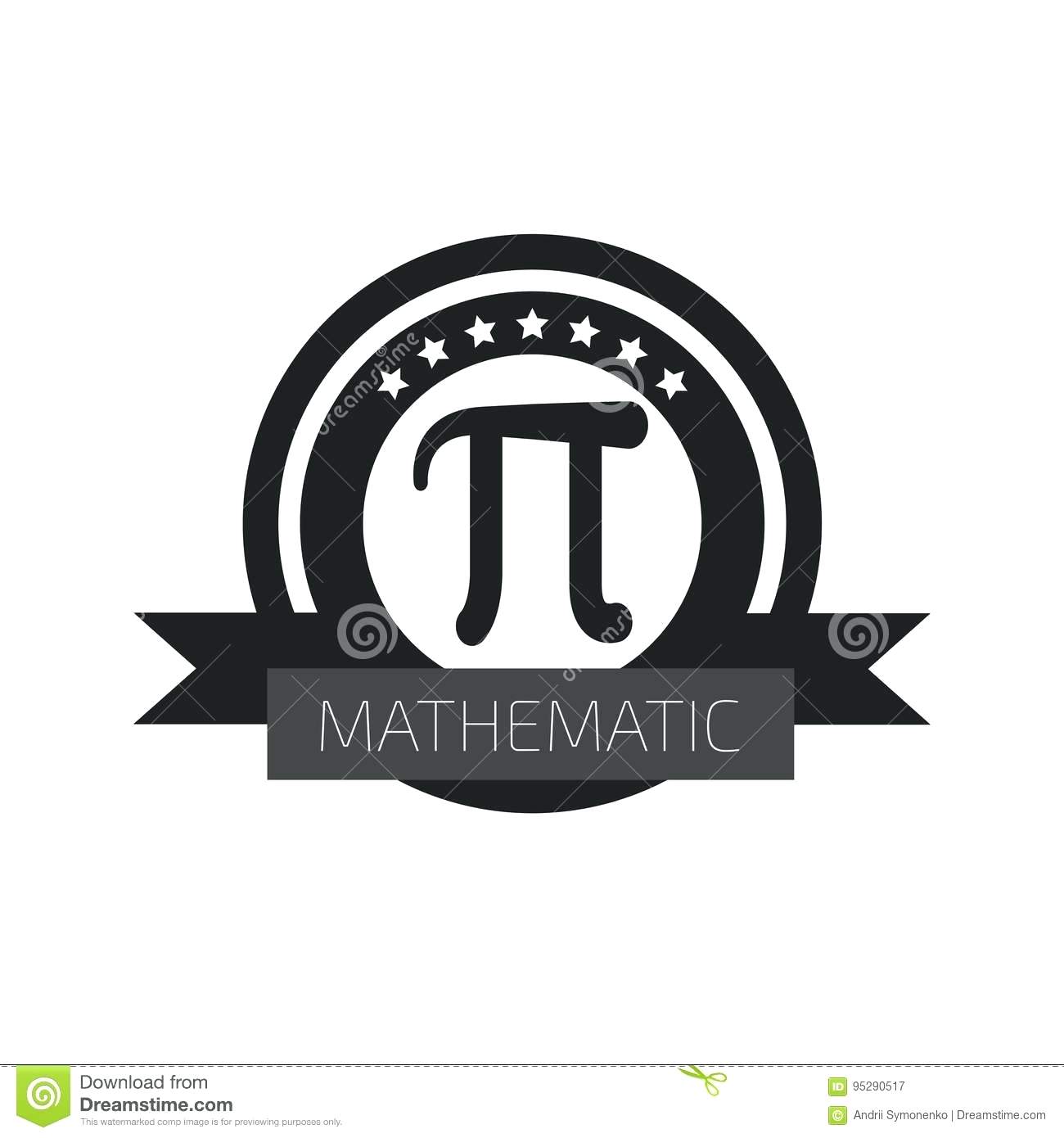 1300x1390 Pi Mathematic Download Pi Icon Flat Vector Illustration Stock
