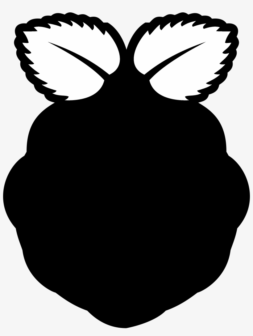 820x1087 Raspberry Pi Logo Black And White