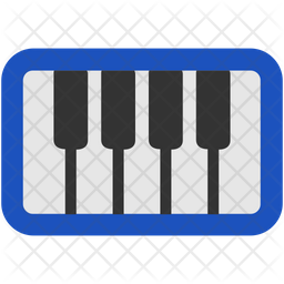 256x256 Piano Icon Of Flat Style