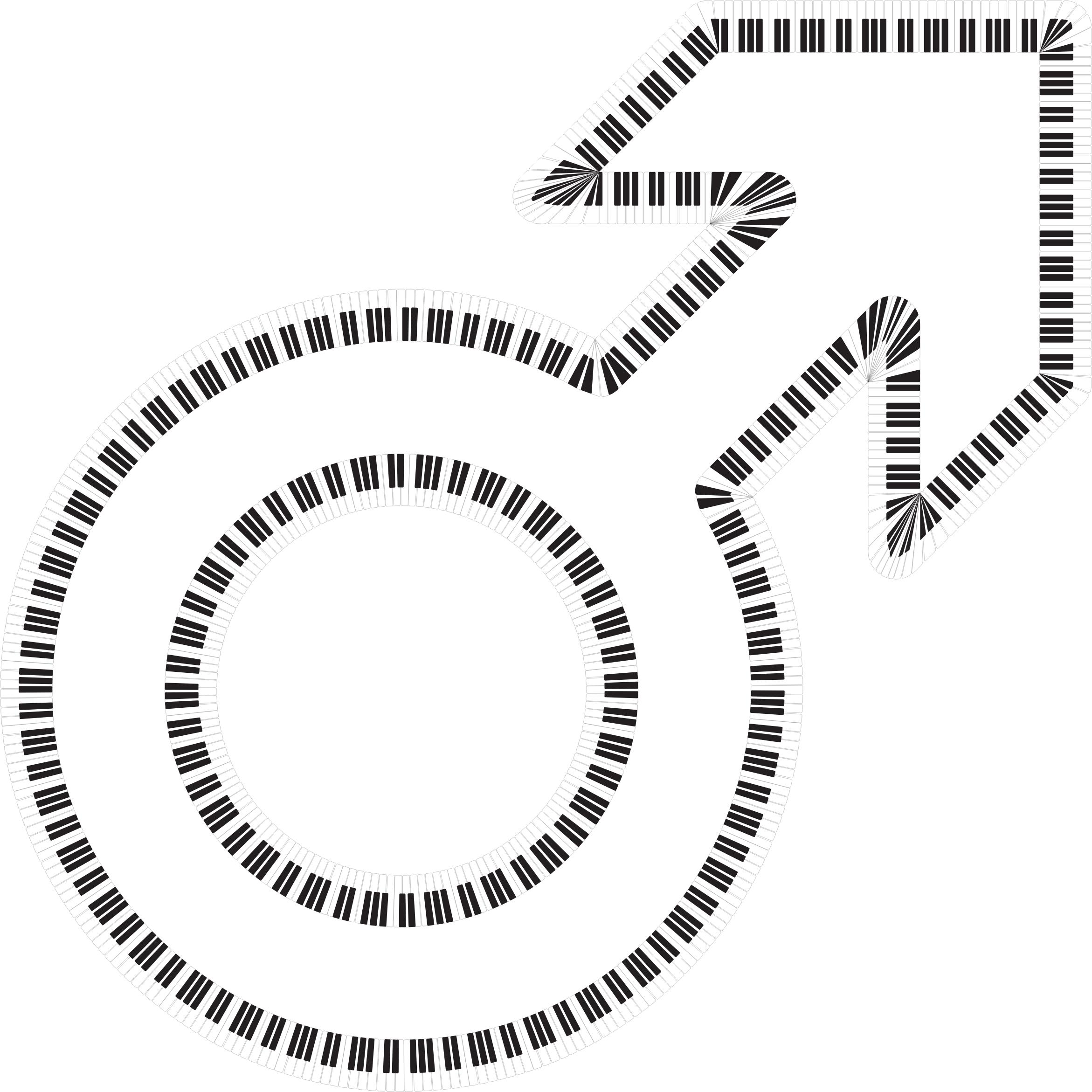 Male Symbol Piano Keys Icons Png 2342x2342 Male Symbol Piano Keys Icons Png