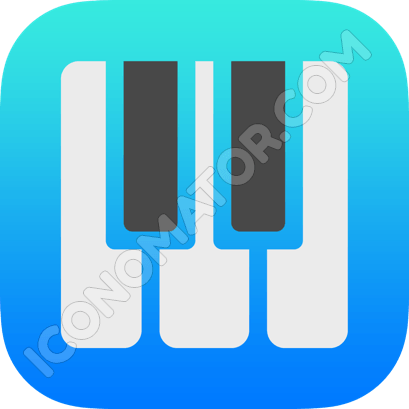 Piano Keys Icon 409x409 Piano Keys Icon