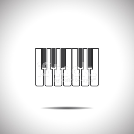 Piano Keys Icon Stock Vector 440x440 Piano Keys Icon Stock Vector