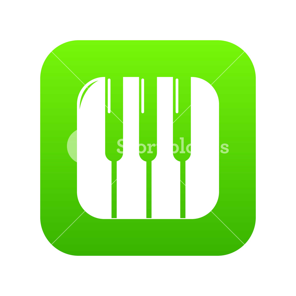 Piano Keys Icon Green Vector Isolated On White Background Royalty 1000x1000 Piano Keys Icon Green Vector Isolated On White Background Royalty