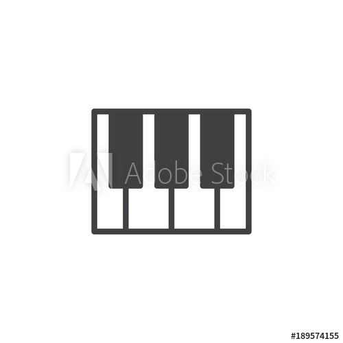 Piano Keys Icon Vector, Filled Flat Sign, Solid Pictogram Isolated 500x500 Piano Keys Icon Vector, Filled Flat Sign, Solid Pictogram Isolated
