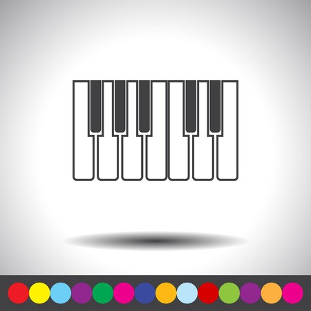 Piano Keys Icon Royalty Free Vector Graphics 450x450 Piano Keys Icon Royalty Free Vector Graphics