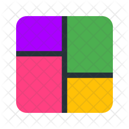 256x256 Collage Icon Of Flat Style