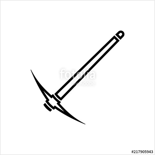 500x500 Pickaxe Icon, Pick Axe Tool Stock Image And Royalty Free Vector
