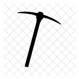 256x256 Pickaxe Icon Of Glyph Style