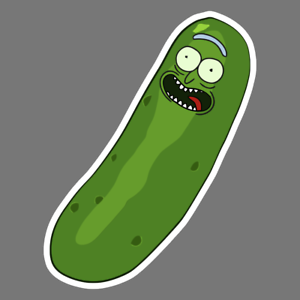 300x300 Pickle Rick Vinyl Sticker Car Truck Window Decal Rick And Morty