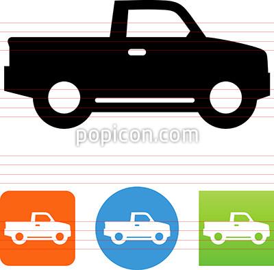 400x394 Pickup Truck Side View Icon