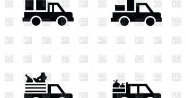 367x195 Pickup Truck Icon Vector Archives