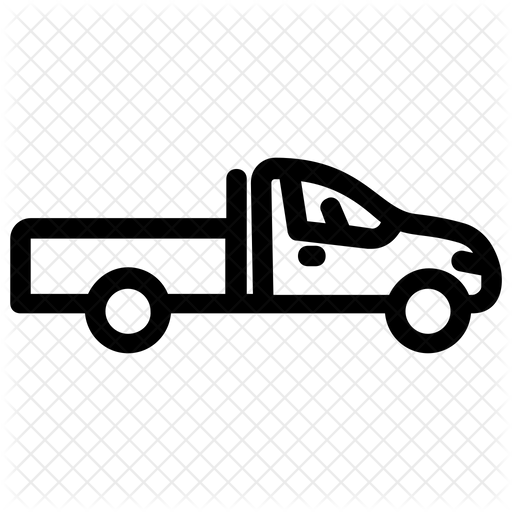 512x512 Pickup Truck Icon Of Line Style