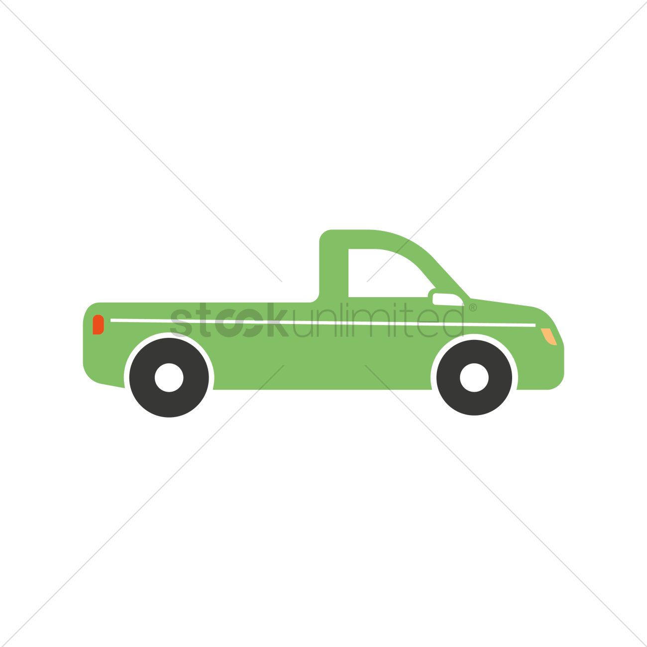 1300x1300 Pickup Truck Icon Vector Image