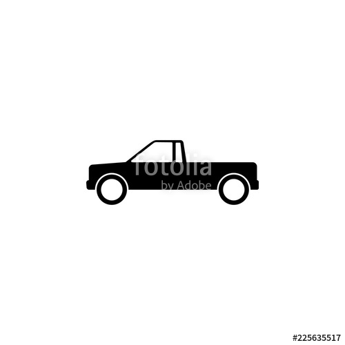 500x500 Pickup Truck Icon Element Of Vehicle Premium Quality Graphic