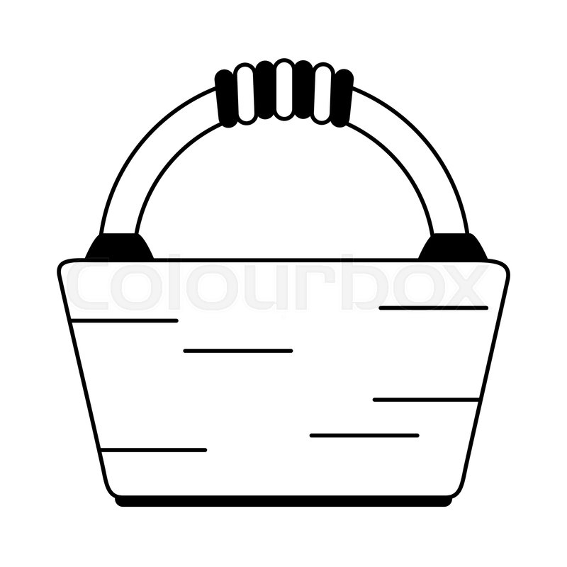 800x800 Picnic Basket Icon Image Vector Stock Vector Colourbox