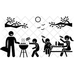 256x256 Picnic Icon Of Glyph Style