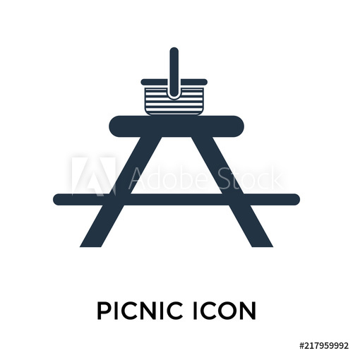 500x500 Picnic Icons Isolated On White Background Modern And Editable