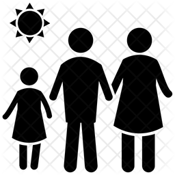 256x256 Family Picnic Icon Of Glyph Style