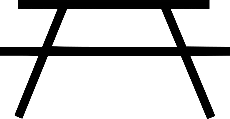981x510 Picnic Table Png Icon Free Download
