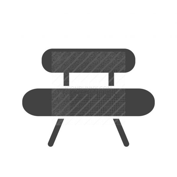 600x600 Wooden Bench Glyph Icon