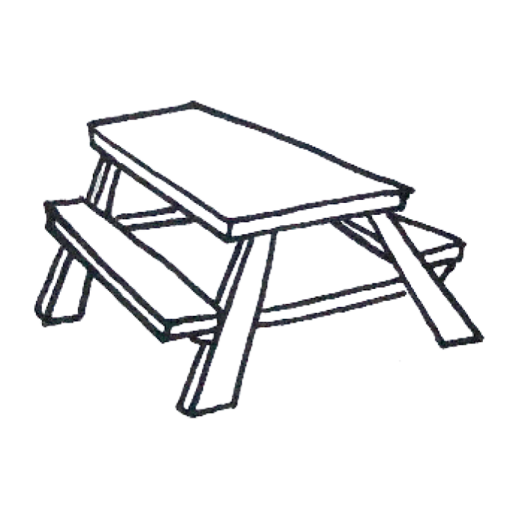 512x512 Cropped Picnic Table Icon