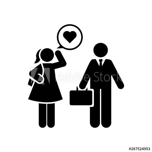 500x500 In Love, Student, Girl, Teacher Icon Element Of Education
