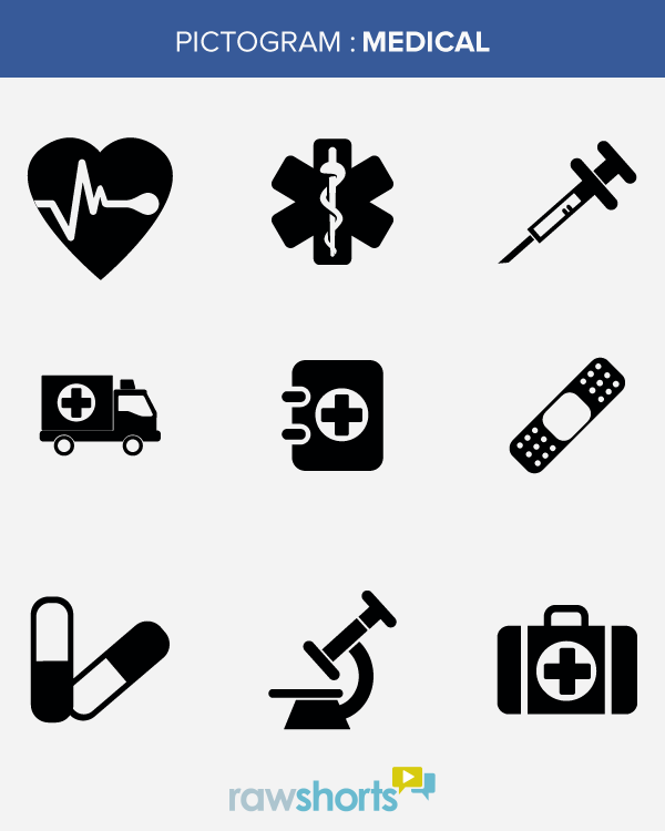 600x750 Medical Pictogram Icon Set