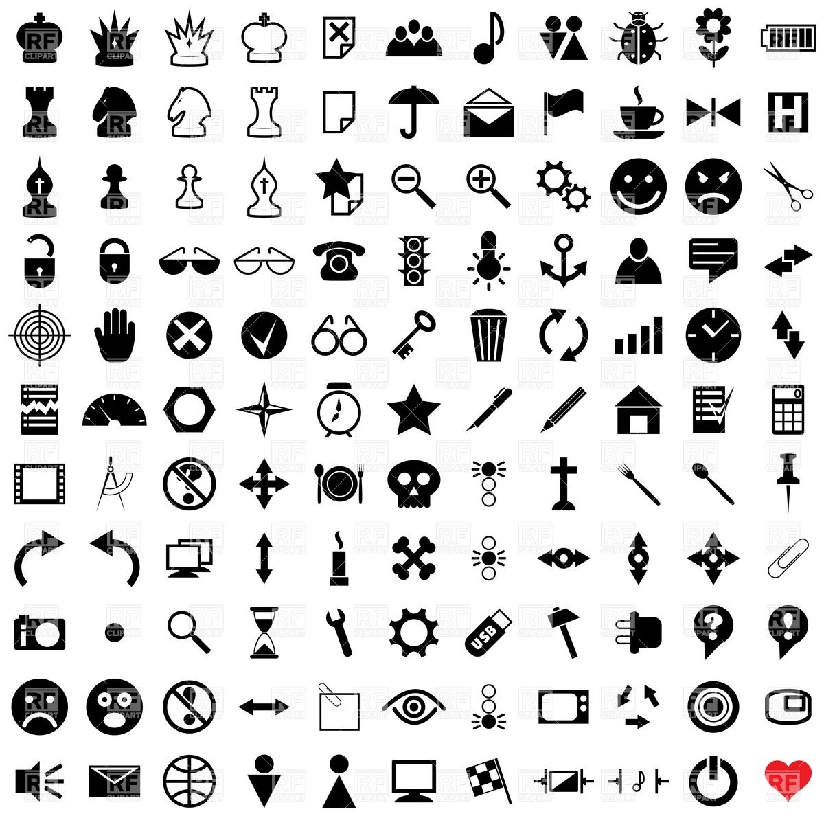 1200x1188 Set Of Simple Pictograms And Icons Vector Image Of Icons