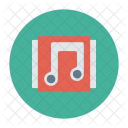 256x256 Music Album Icon Of Flat Style