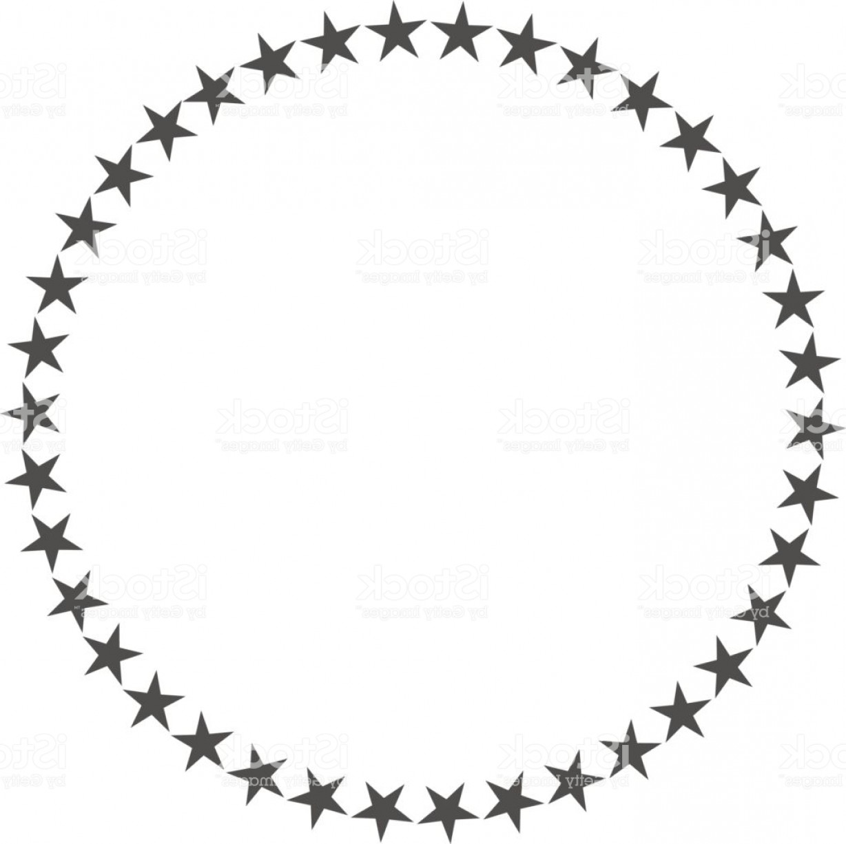 1228x1226 Star In Circle Shape Starry Vector Border Frame Icon Isolated