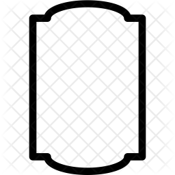 Vertical Frame Icon Of Line Style 256x256 Vertical Frame Icon Of Line Style