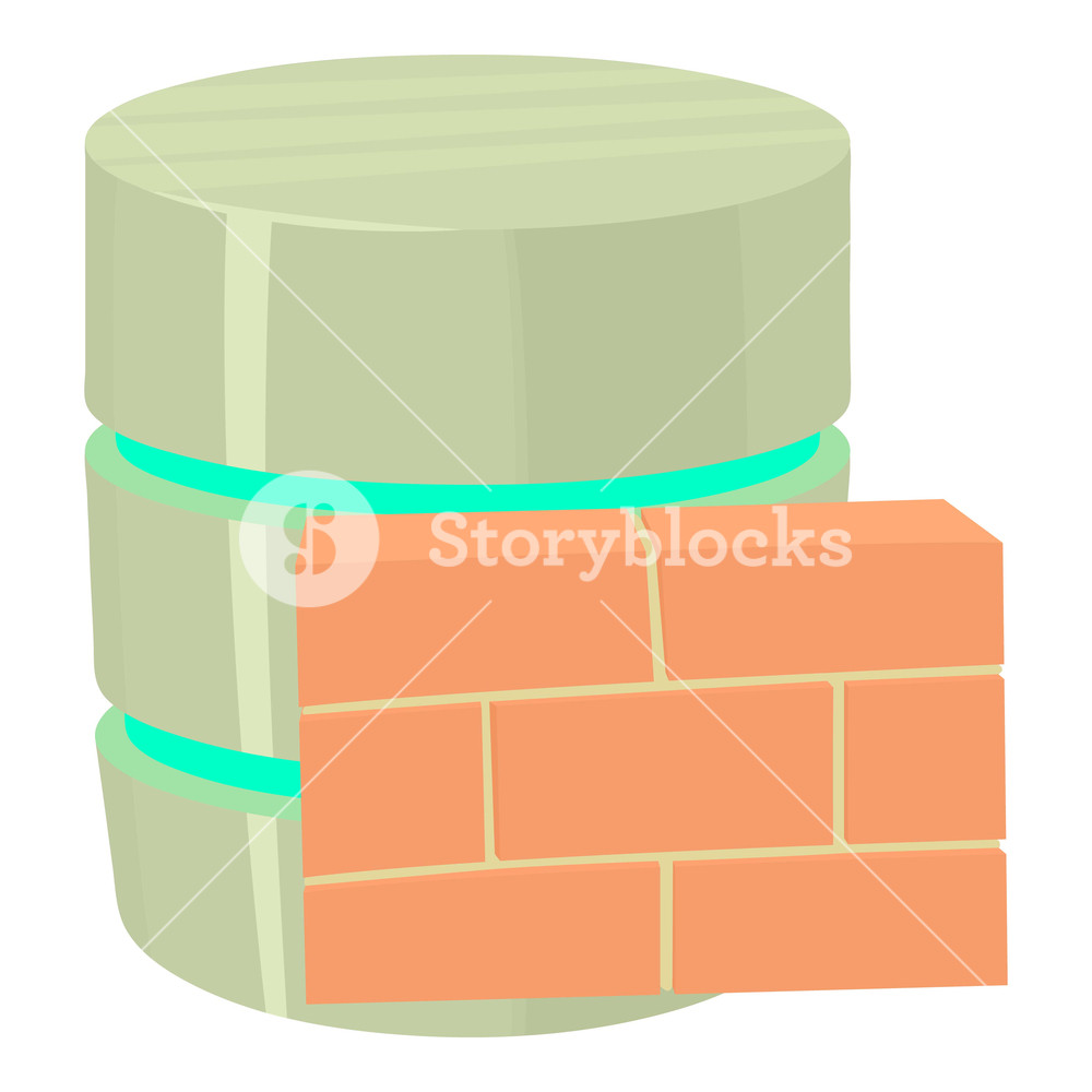1000x1000 Not Available Database Icon Cartoon Illustration Of Not Available