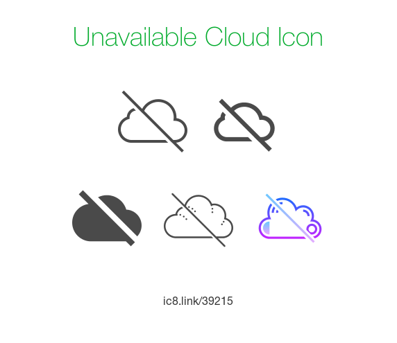 572x495 Unavailable Cloud Icon