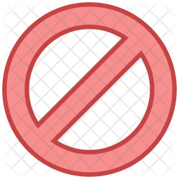 256x256 Unavailable Icon Of Colored Outline Style