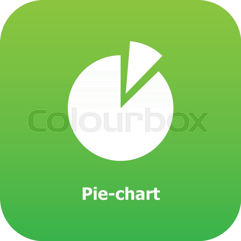 800x800 Pie Chart Icon Green Vector Isolated Stock Vector Colourbox