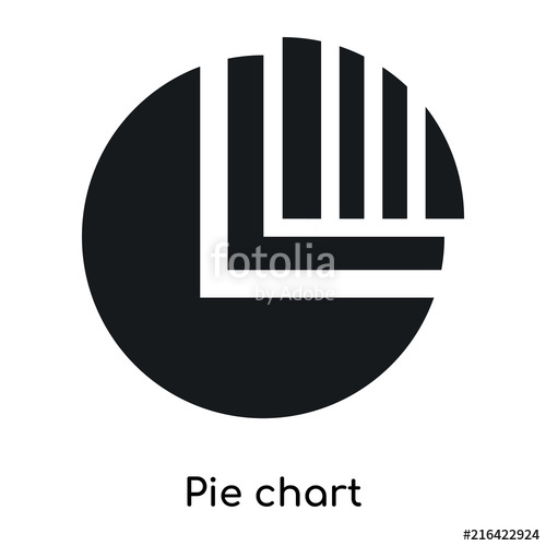 500x500 Pie Chart Icon Isolated On White Background Modern And Editable