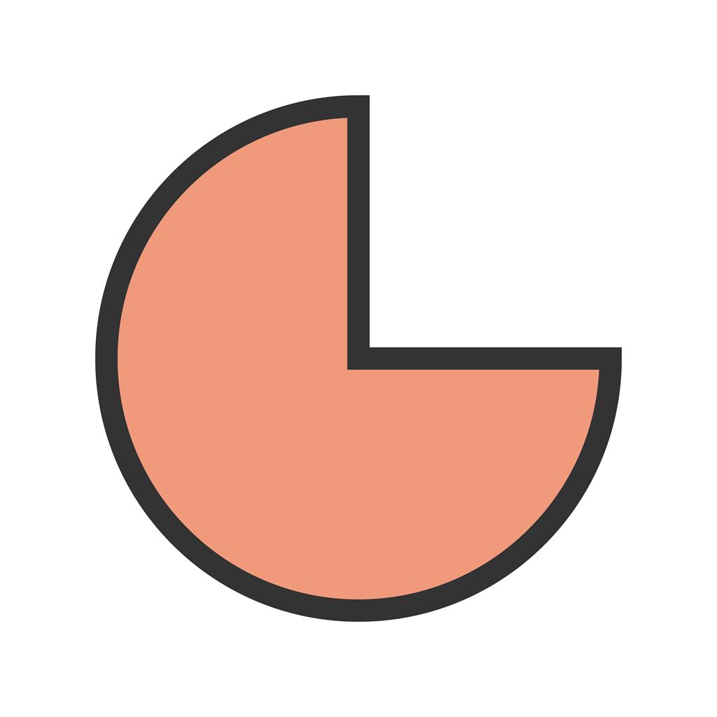 1024x1024 Pie Chart Line Filled Icon