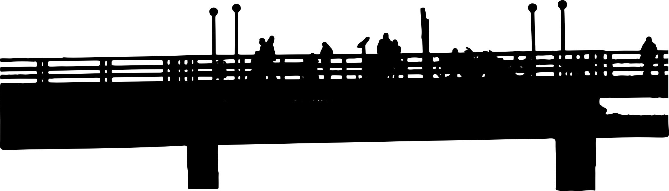 Pier Silhouette Icons Png 2328x666 Pier Silhouette Icons Png