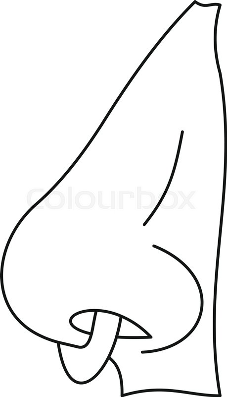 459x800 Human Nose With Piercing Icon In Stock Vector Colourbox