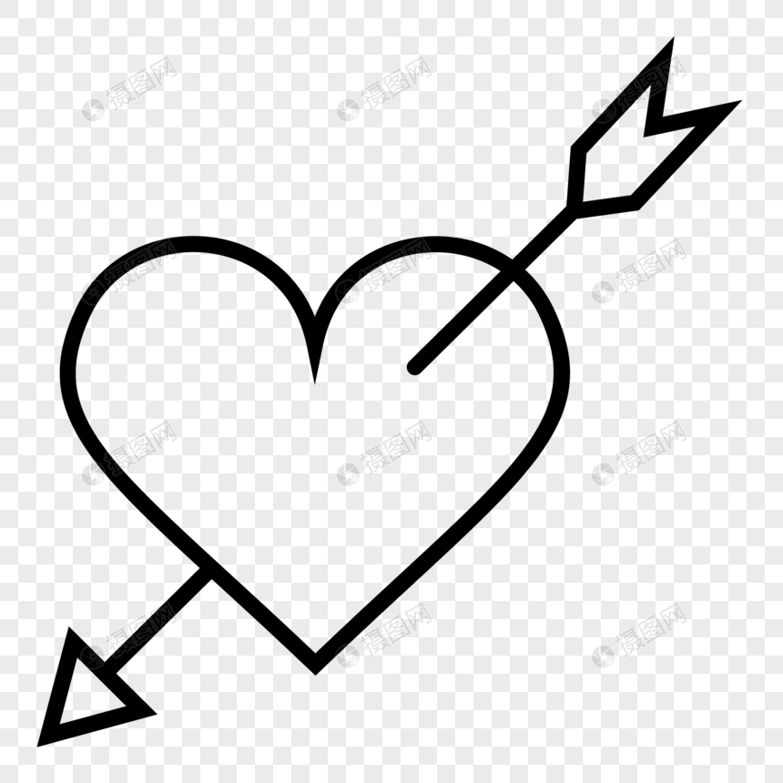 860x860 Arrow Piercing Heart Icon Png Image Picture Free Download