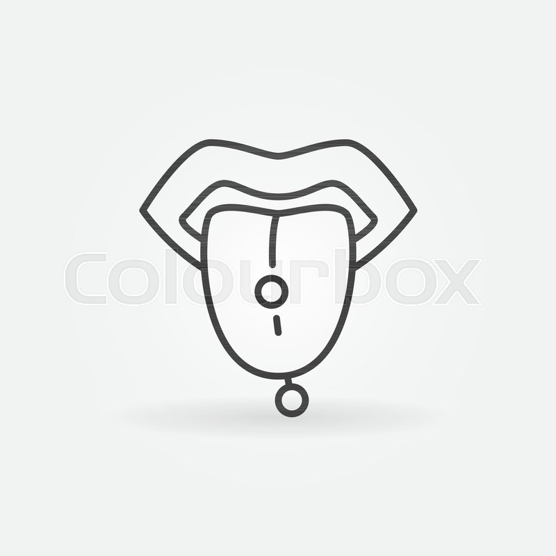 800x800 Tongue Piercing Concept Icon