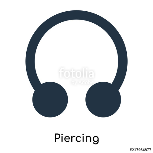 500x500 Piercing Icons Isolated On White Background Modern And Editable