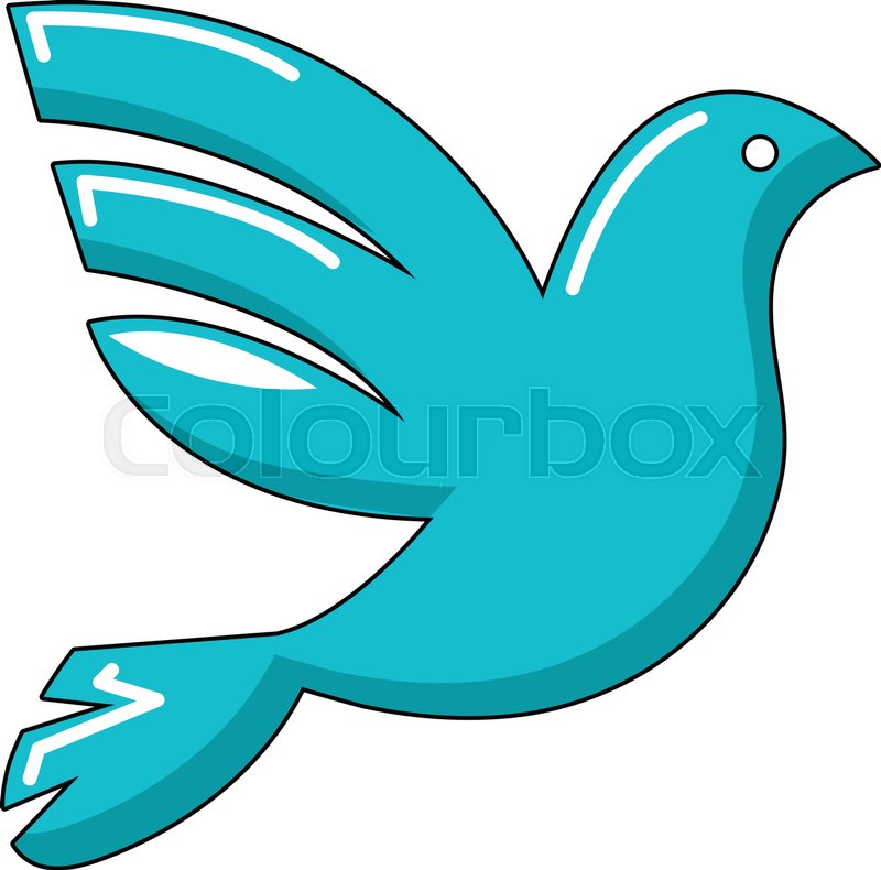 800x790 White Peace Pigeon Icon Cartoon Stock Vector Colourbox
