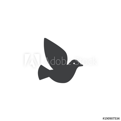 500x500 Pigeon Icon Sign Design