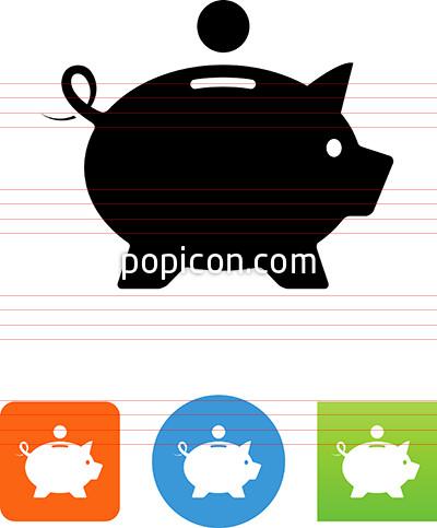 Piggy Bank Icon 400x483 Piggy Bank Icon